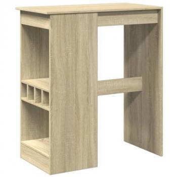 VidaXL Bar Table with Racks Sonoma Oak 90x47.5x103.5 cm Engineered Wood