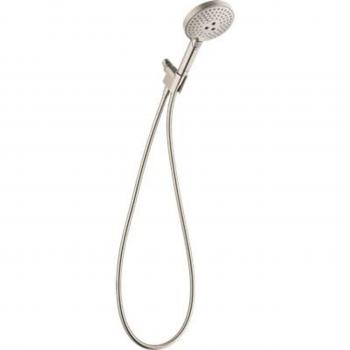Hansgrohe Raindance Select S 120 3-Spray Handheld Shower Head - PowderRain, 1.75 GPM, Brushed Nickel