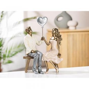 Banco Romántico con Globo Coração