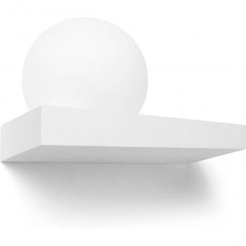 Applique Cicladi 25 cm Bianco Gesso GX53