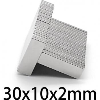 20 pcs 30x10x2mm N35 Neodymium Magnet