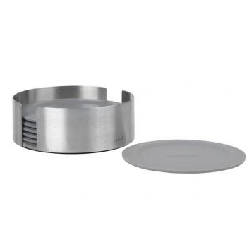 Blomus Untersetzer LARETO grau 11,2 cm 6-tlg
