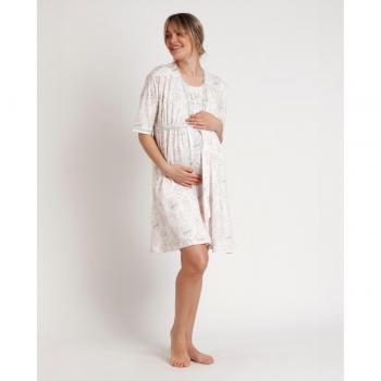 Bata Maternity Wonder Mum blanca de manga larga