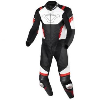 Macna Mono de Cuero de Moto Varshall 2PC Negro-Rojo