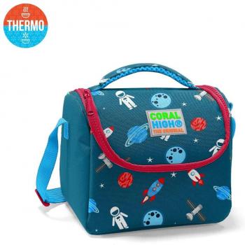 Indigo Red Galaxy Patterned Lunchbox for Kids