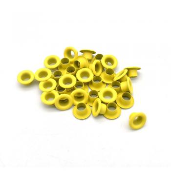 7 Color 5mm Brass Grommets for Craft Projects, 100pcs