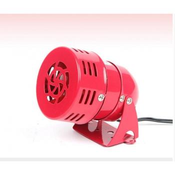 Sirena Industrial de Alarma Eléctrica Mini Metal 110DB Roja MS-190