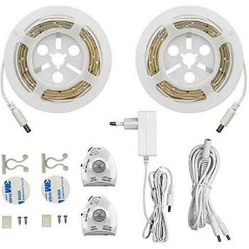 LED-Bettlicht mit Bewegungssensor – dimmbarer Warmweiß-Streifen