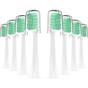 8PCS Food-Grade PP Brush Heads for Xiaomi Sonic Toothbrush