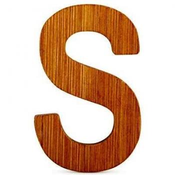 Nachhaltiges Bambus‑ABC‑Symbol S – 12072 mm Fuß