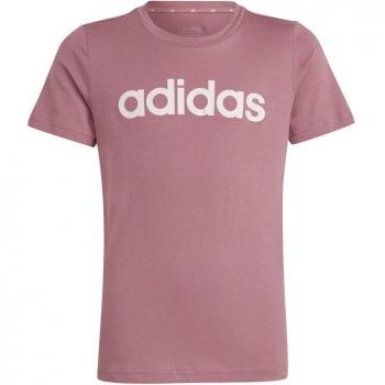 Camiseta adidas Essentials Linear Logo manga corta niña Rosa