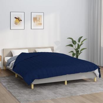 VIDAXL Coperta Ponderata Blu 220x230 cm 15 kg Tessuto 32346