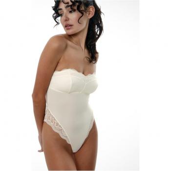 Body Banda Black Limba Elegante en Microfibra con Detalle de Encaje – Mujer, S