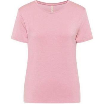 Weiche Tencel™ T-Shirt „Tranquillo“ – Damen‑Version, Rundhals, Pastellrosa, L