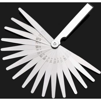 Precision Stainless Steel Feeler Gauge Set – 0.04–0.88 mm Range, 32‑Piece Metric Gap Measurement Tool
