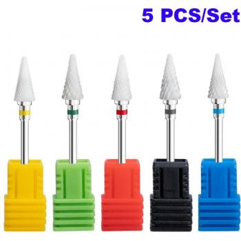 Ceramic Nail Drill Bit Set for Manicure