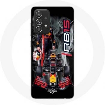 Carcasa Flexible Maniacase para Samsung Galaxy A52 - Piloto Max Verstappen