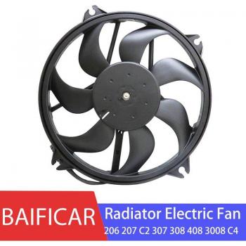 Baificar Engine Motor Driven Radiator Fan for Peugeot 206 207 C2 307 308 408 3008 Citroen C4 C-Quatre Berlingo