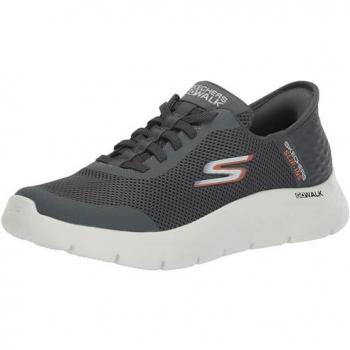 Skechers, Go Walk Flex 216324 Hands up, Basket basse gris foncé pour homme - 44.5 EU
