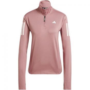 Adidas Own The Run 1/2 Zip Jacket - Womens - Preloved Crimson / Medium