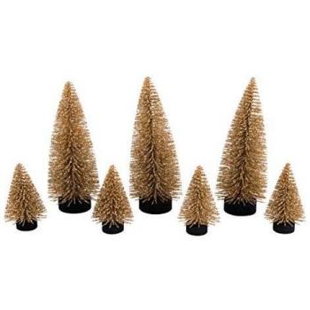 Sapins décoratifs brillants, 7 pièces