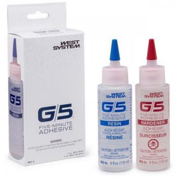 West System G/5 Five-Minute Adhesive Clear Glue Kit