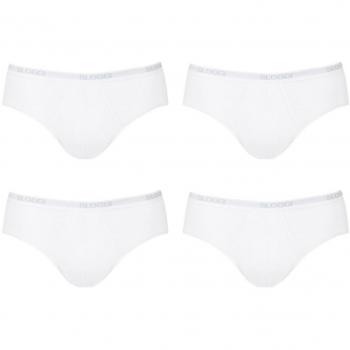 Sloggi Basic Midi Onderbroek Wit 4-Pack