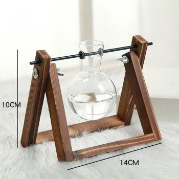 Vase en verre pour culture hydroponique de plantes