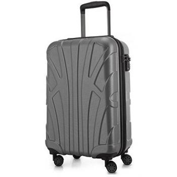 Suitline Hartschalen Trolley 55 cm, Silber