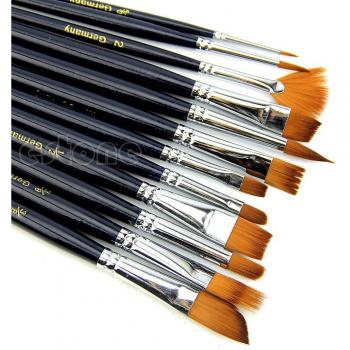 2022 12Pcs Nylon Hair Paint Brush Set