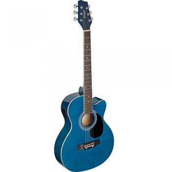 Stagg SA20ACE BLUE - Guitare acoustique Auditorium pan coupé bleue