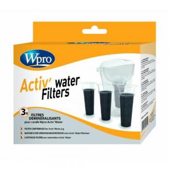 Lot de 3 filtres Activ'Water pour carafe déminéralisante WPRO PWT200