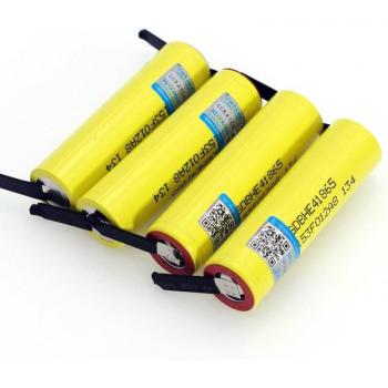 VariCore HE4 2500mAh 18650 Power Rechargeable Battery + Nickel Sheet