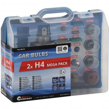 Autožárovky MEGA H4+H4 servisní box s pojistkami