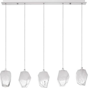 Luminaria Colgante Suspensión Nova Luce Ice 9260235 en Blanco