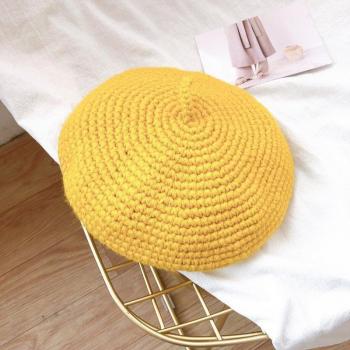 British Retro Knitted Beret for Women