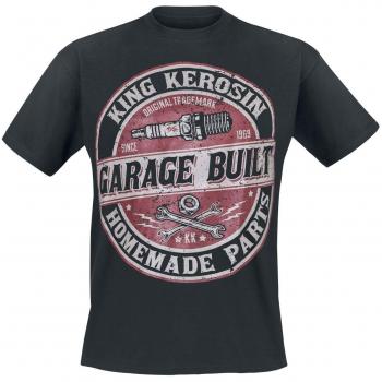 T-shirt King Kerosin - Garage Built - Rockabilly - Noir - S à 3XL