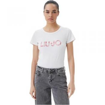 Liu Jo T-Shirt Donna Beachwear 5154 Bianco Regolare