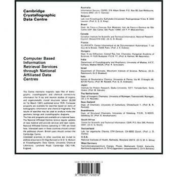 Molecular Structures and Dimensions: Bibliography 1979 - 80 Organic and Organometallic Crystal Structures