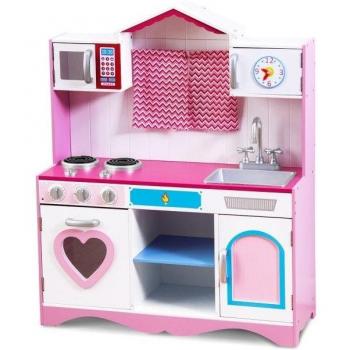 Küste Kinderküche aus MDF mit Mikrowelle - 82 x 30 x 101 cm