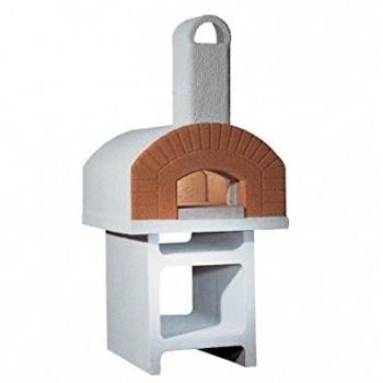 Linea VZ Portici - Holzbackofen für draußen aus Beton mit Backfläche 72x70 cm