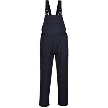 Biz Weld Mens Flame Resistant Bib and Brace Navy L