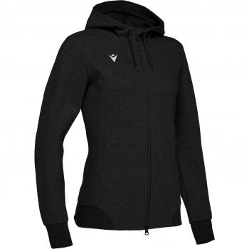 Femme Macron lyre sweater with zip and hood