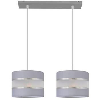 Helen Straight Bar Pendant Light 45cm Grey Silver