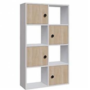 Tossa Bookcase With 4 Shelves 4 Cabinets