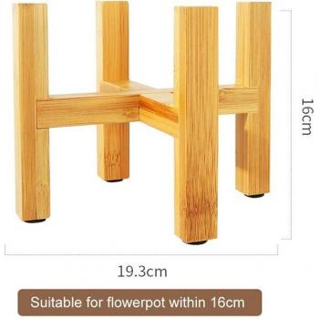 Wooden Bonsai Plant Pot Stand