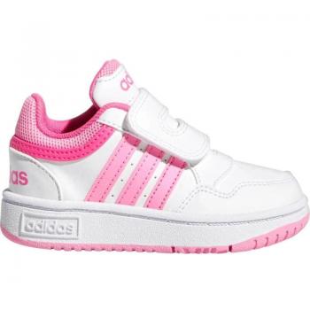 Baby Hoops Adidas 30 CF Blanco y Rosa