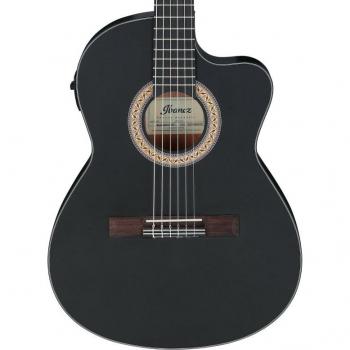 Ibanez Classical GA5MHTCE Acoustic Electric Guitar, Weathered Black Open Pore