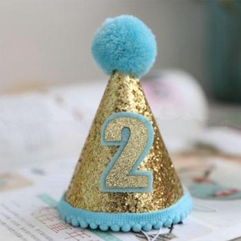 Adjustable Sequin Dog Birthday Hat