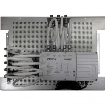 Multiswitch Televes 5in8 con Piastra di Montaggio MP-MS58NG